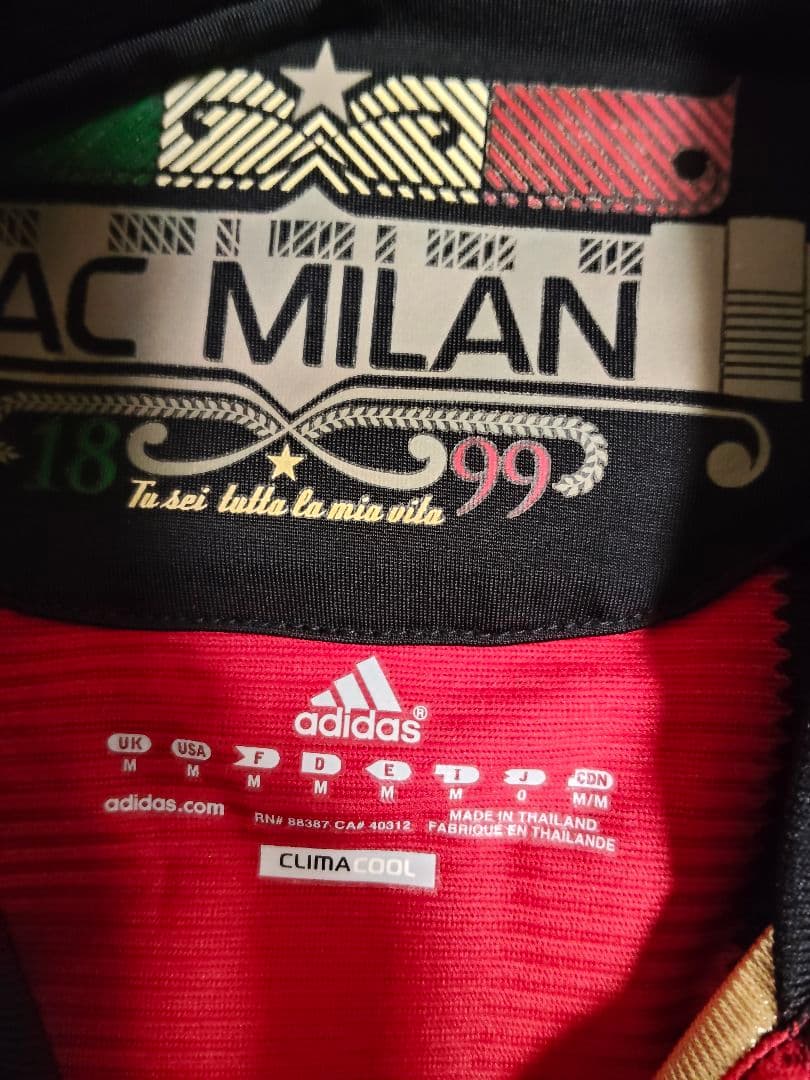 ACミラン　記念ユニフォーム　Oサイズ　テックフィット