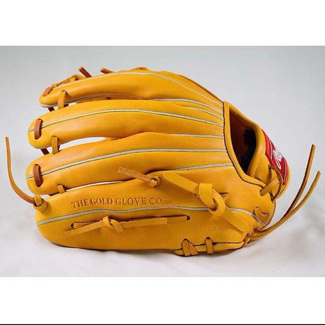【匿名配送】Rawlings ローリングス 本革 ゴールドタン 軟式グローブ