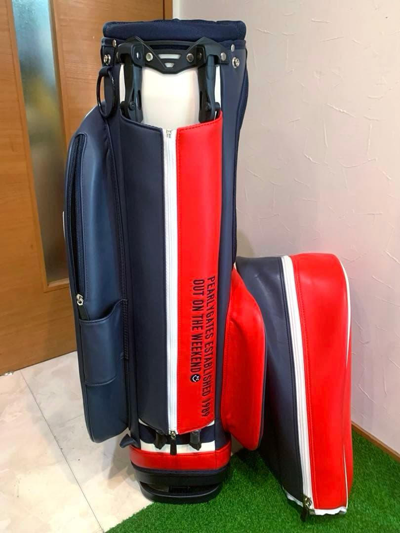 超希少　新品未使用　限定　パーリーゲイツ　トリコロール　キャディバッグ　スタンド