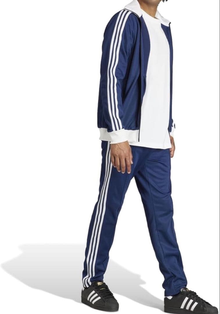 ✨新品 アディダス トラックパンツ ジャージ ネイビー ファイヤーバード 刺繍