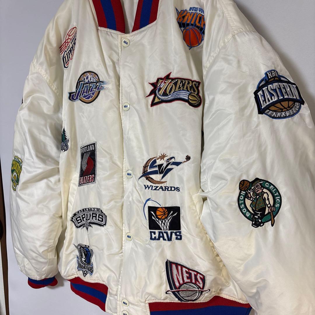 90s NBA 全チームロゴ オールチーム 中綿ジャケット スタジャン