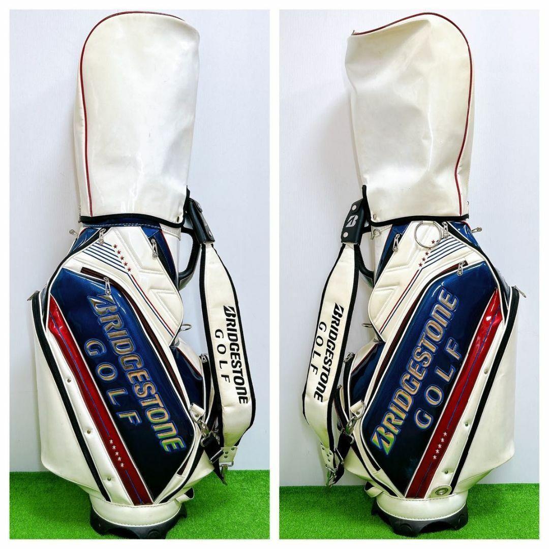 ブリヂストン ゴルフ キャディバック 3点式ショルダー エナメル ハイグレード