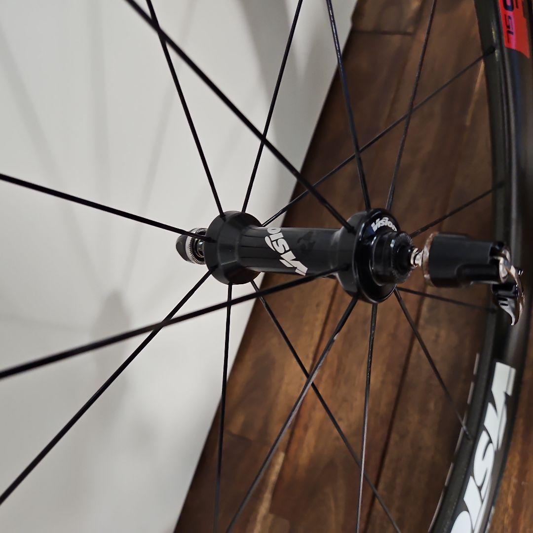 Vision metron55SLリムブレーキ用クリンチャーカーボンホイール前後