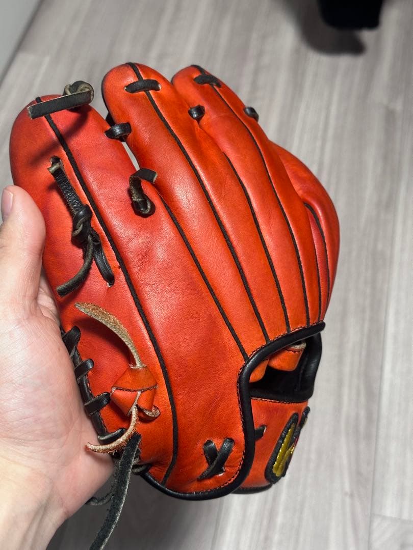 ワールドペガサス 硬式軟式兼用トレーニンググローブ オレンジ トクサンTVコラボ