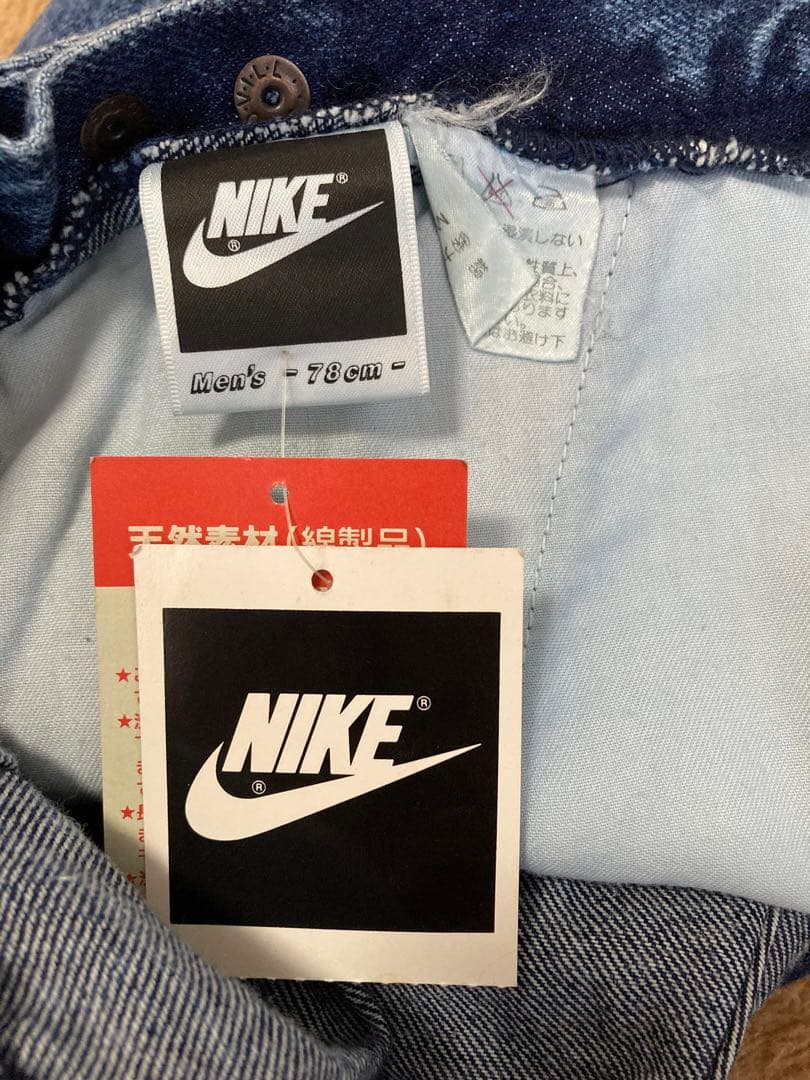デッドストックNikeアガシvintageナイキ90年代デニムショーツ90s