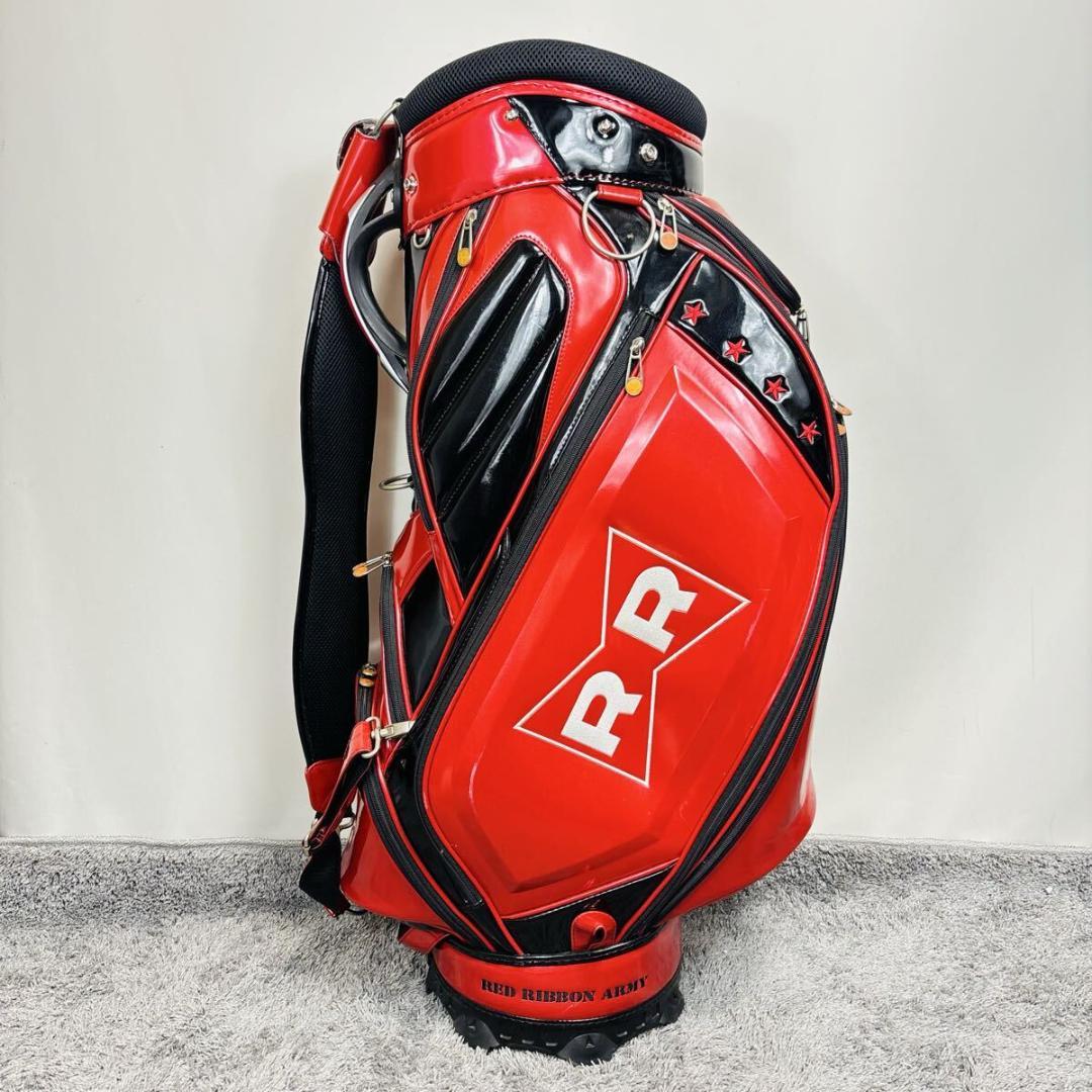 ドラゴンボール レッドリボン軍 キャディバック 赤 3点式 9.5型