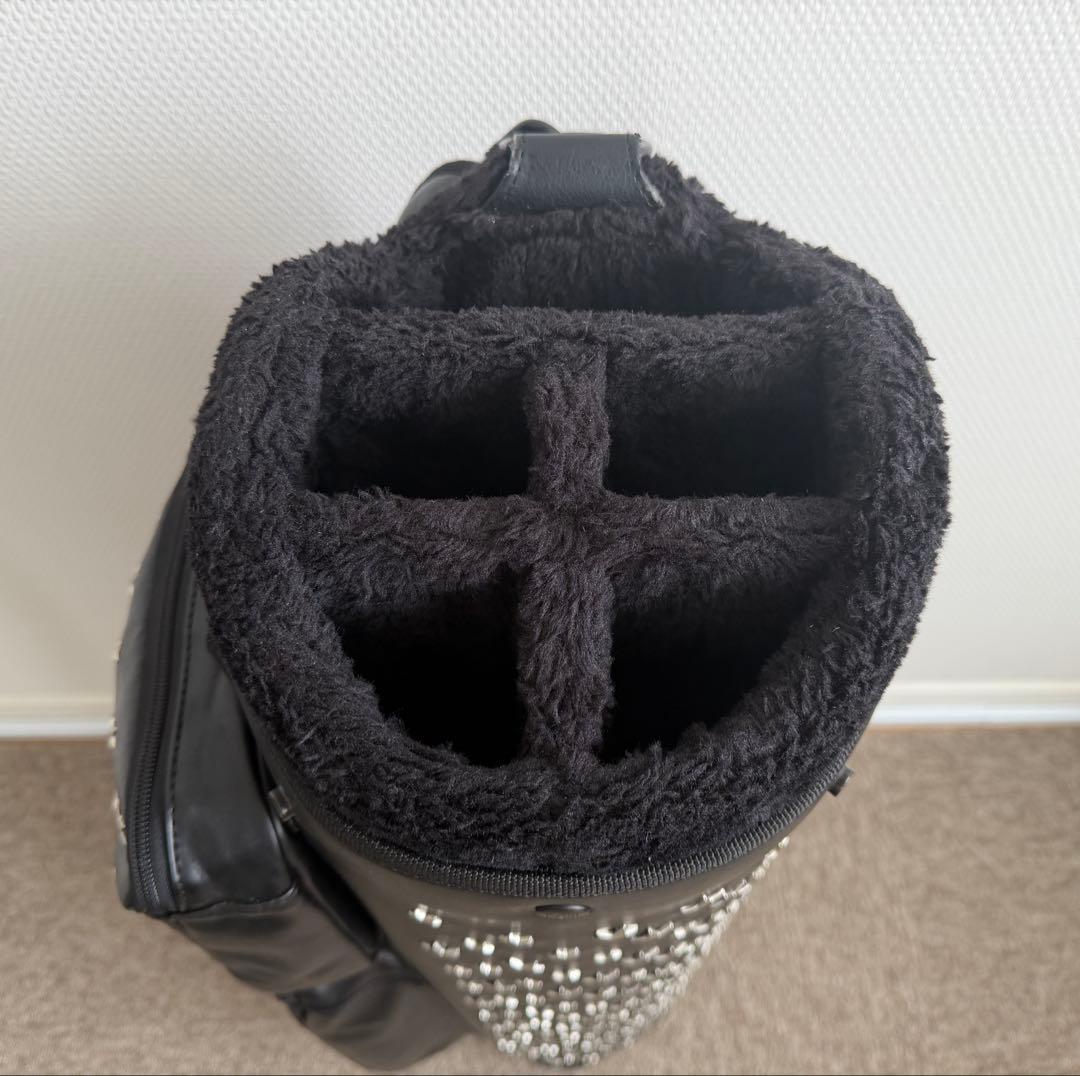 V12 STAR STUDS キャディバッグ　超希少なブラック&シルバースター