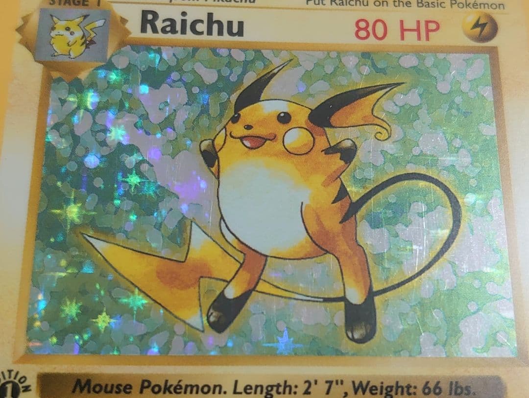 【PSA6】ライチュウ 英語版 初版 1st Edition Base Set