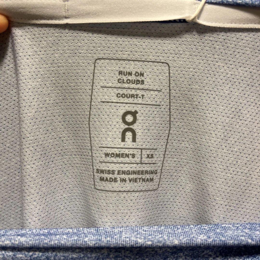 ON テニスウェアCourt-T 女性用XS ホワイト/インディゴ