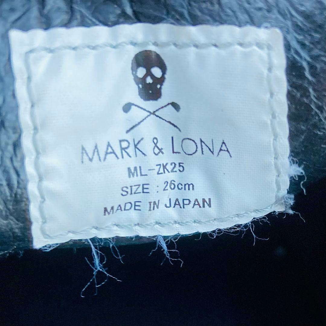 MARK＆LONA マーク＆ロナ 26cm ゴルフシューズ メンズ BK 黒