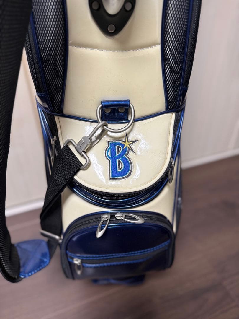 BAYSTARS キャディバッグ ホワイト/ネイビー