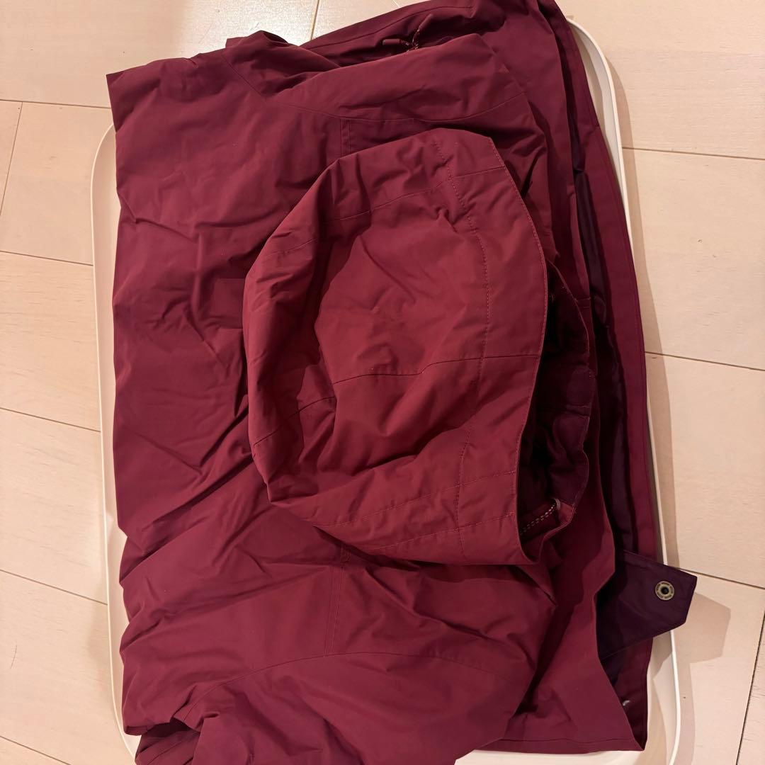 BURTON フード付き スノーボードウェア ワインレッドS