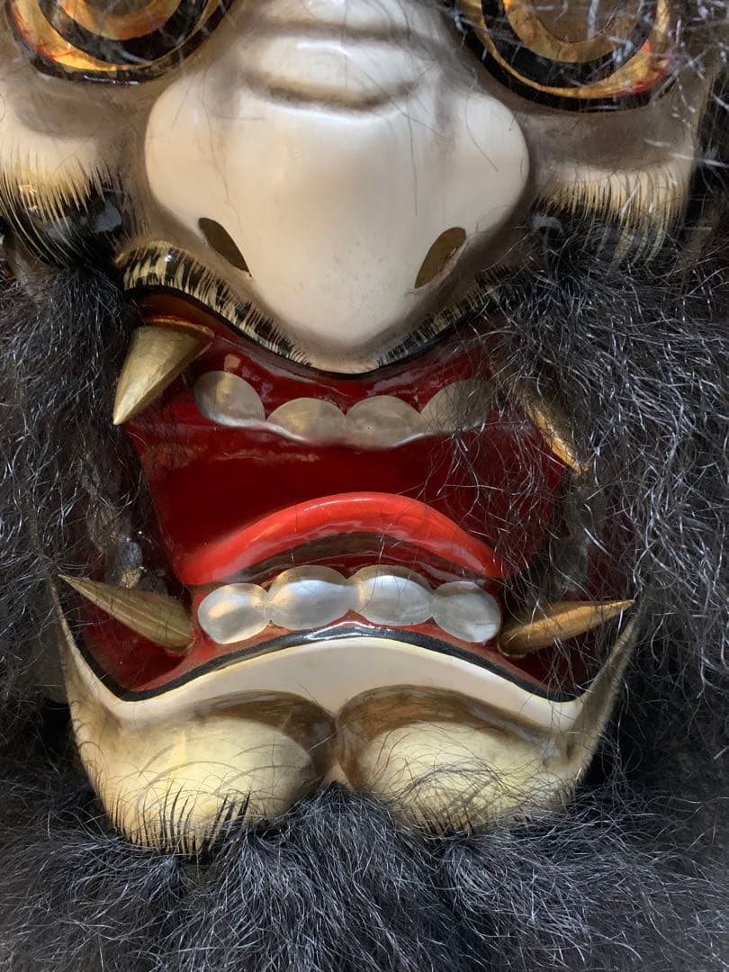 石見神楽面　作家　太田幸生　童子　般若　伝統工芸品　郷土工芸　魔除け　鬼面　額