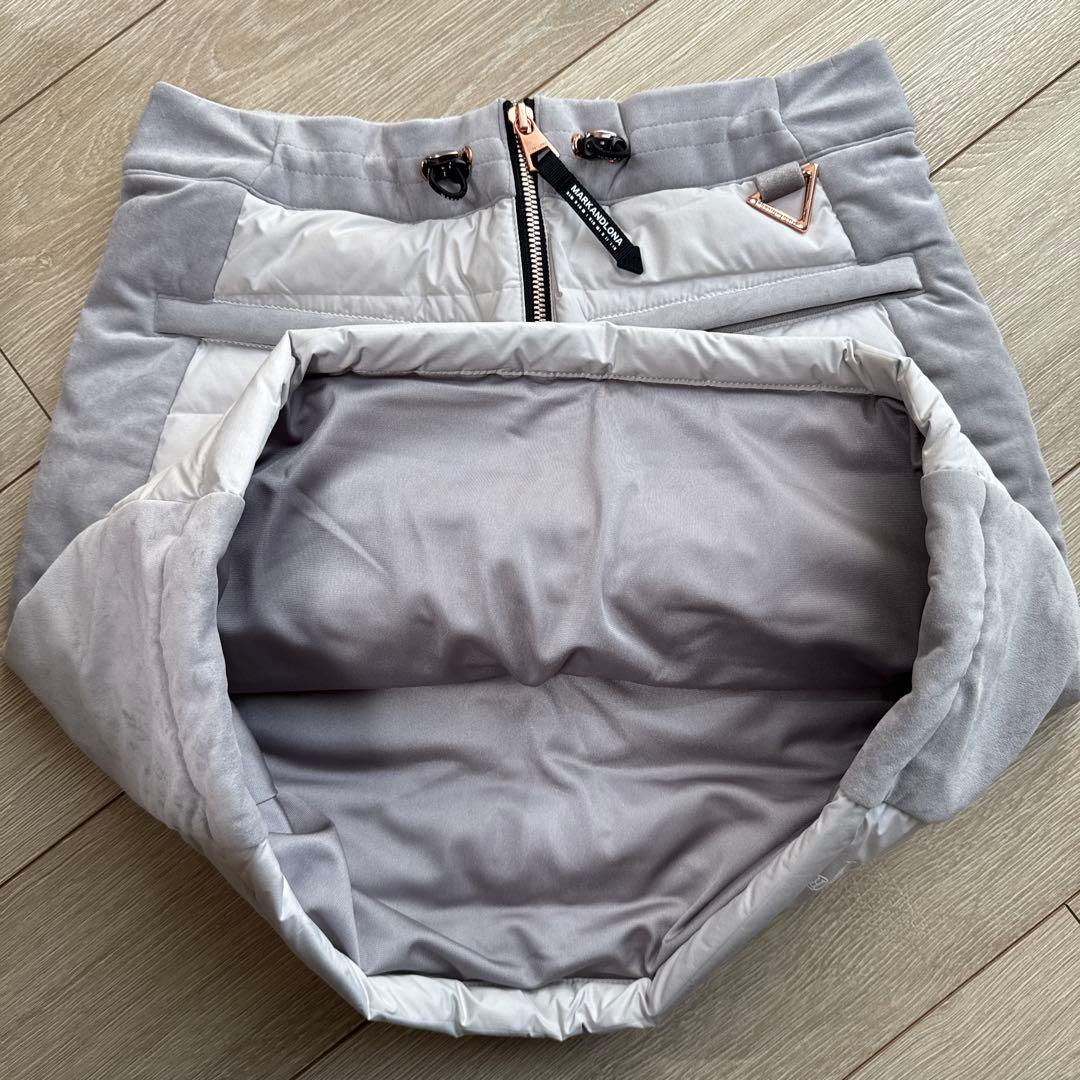 （試着のみ）MARK&LONA マークアンドロナダウンスカート グレー38(M)