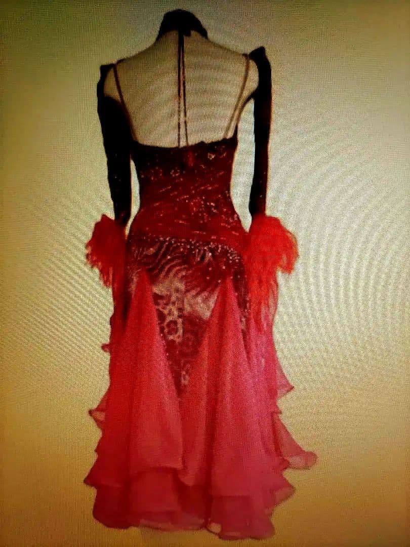 社交ダンスドレス　スタンダードドレス　フジタ　日本製　Sサイズ　スワロフスキー