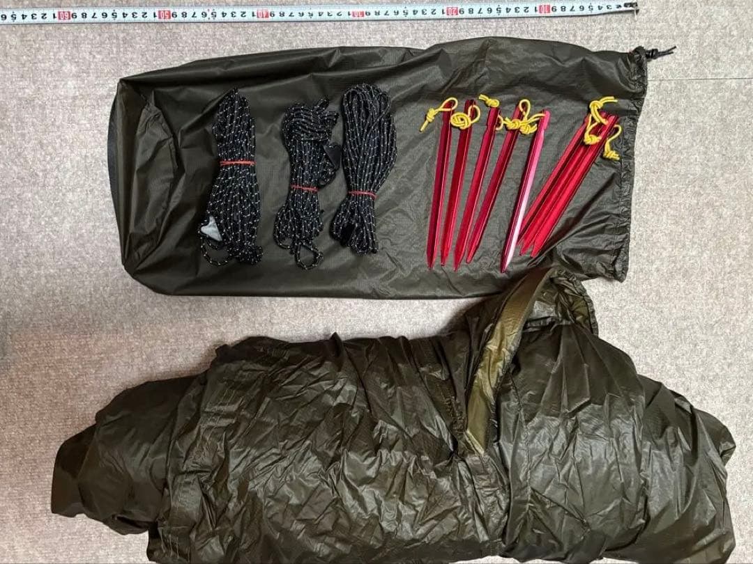 【Unafreely】 シルナイロン ワンポールテント（ダークブラウン）