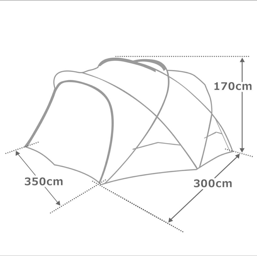 シェルターG MINIMAL WORKS テント カーキ（メッシュドア1枚付き）