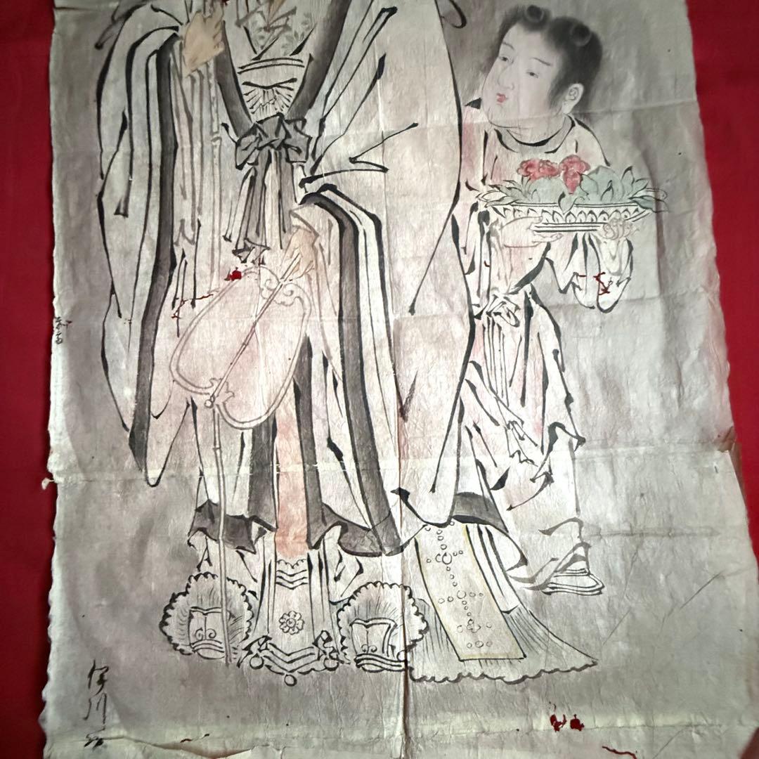 2168様感謝‼️超絶江戸期粉本「牛若丸と天狗と天狗、唐獅子、仙人』ほか肉筆10点