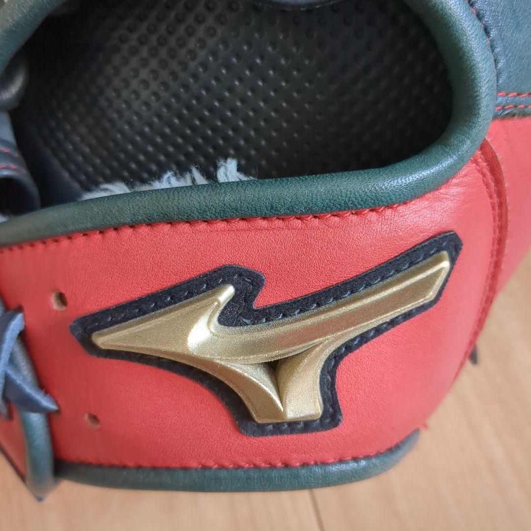 Mizuno ソフトボール用グローブ 赤/緑