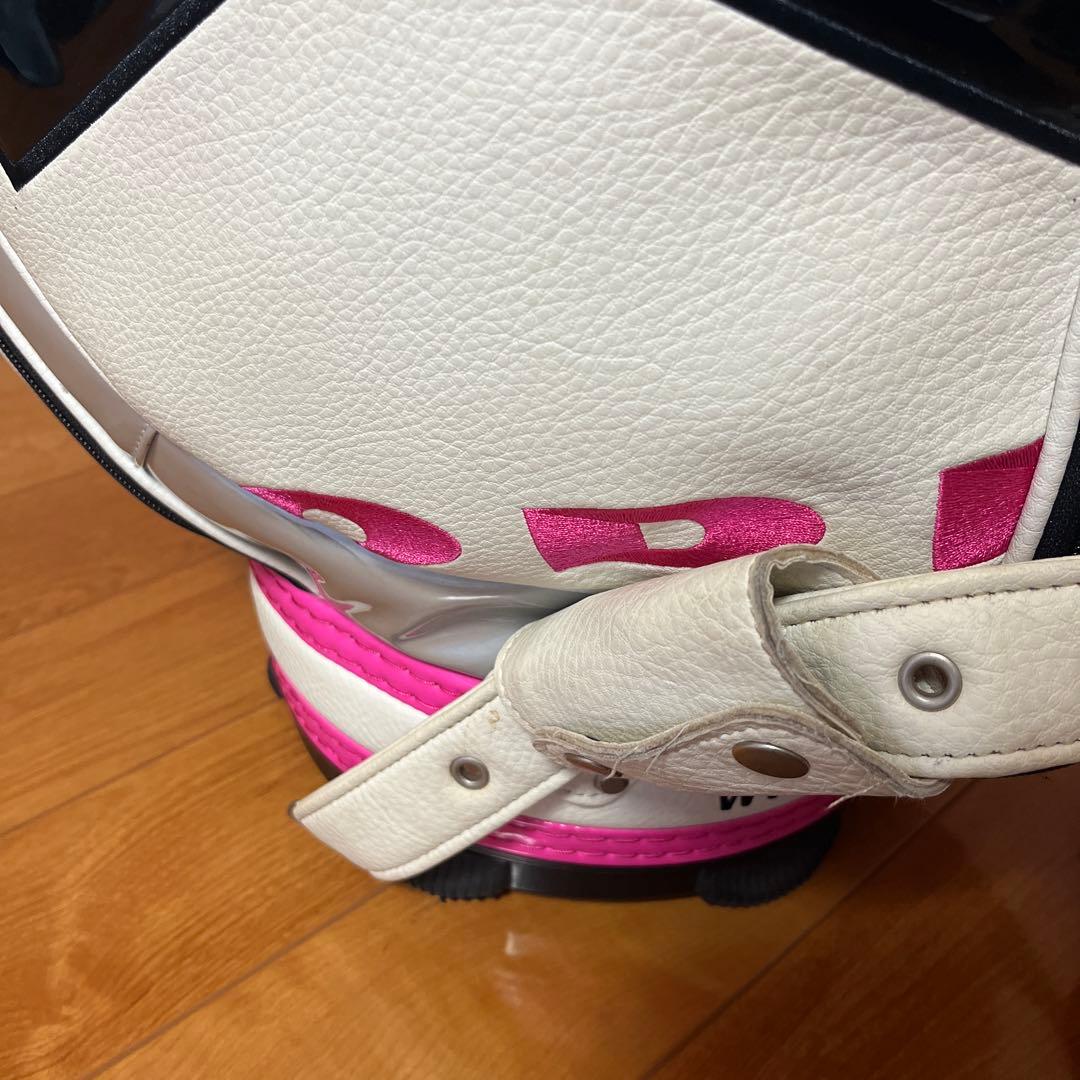 RODDICK キャディバッグ ホワイト/ピンク