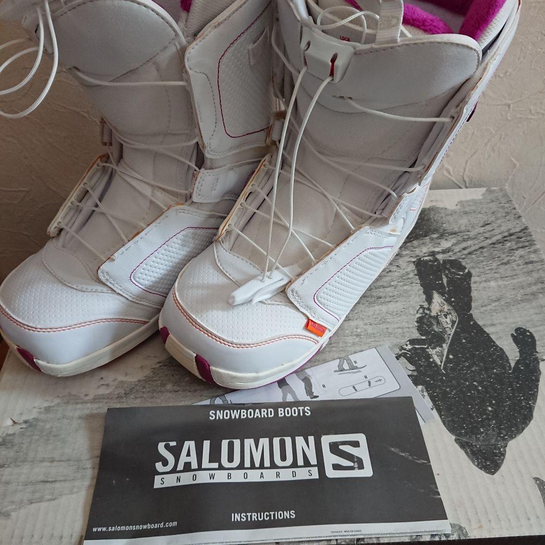 1回使用 サロモン pearl スノボブーツ スノーボード サイズ8 25cm