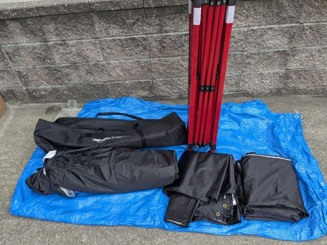 フィールドア　ワンタッチタープ　3m x 3m サイドウォール　2枚付き