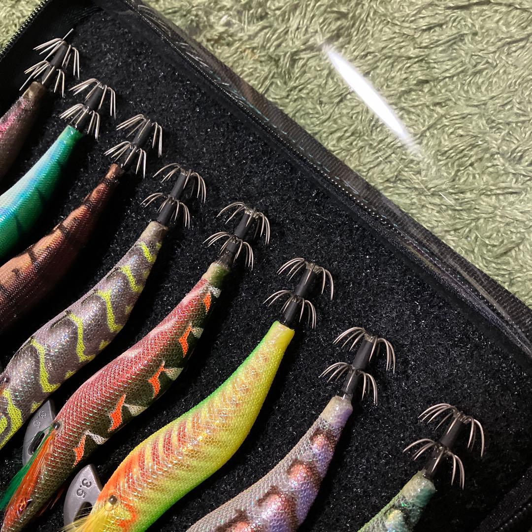 プロスペック、エクスペクト　エメラルダスエギケース　アオリイカ　エギングセット