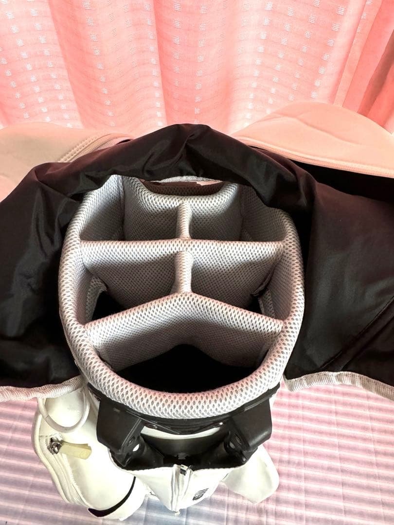 PEARLY GATES ゴルフキャディバッグ 89 ホワイト ニコちゃん