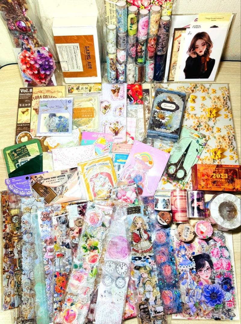 断捨離SALE♥海外マステ,コラージュ素材他 大量まとめ売り【Bセット】