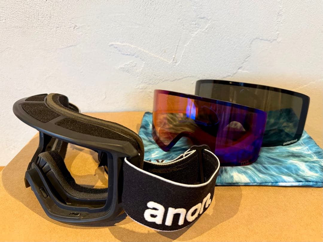 ANON M3 ゴーグル 偏光スペアレンズ 付き