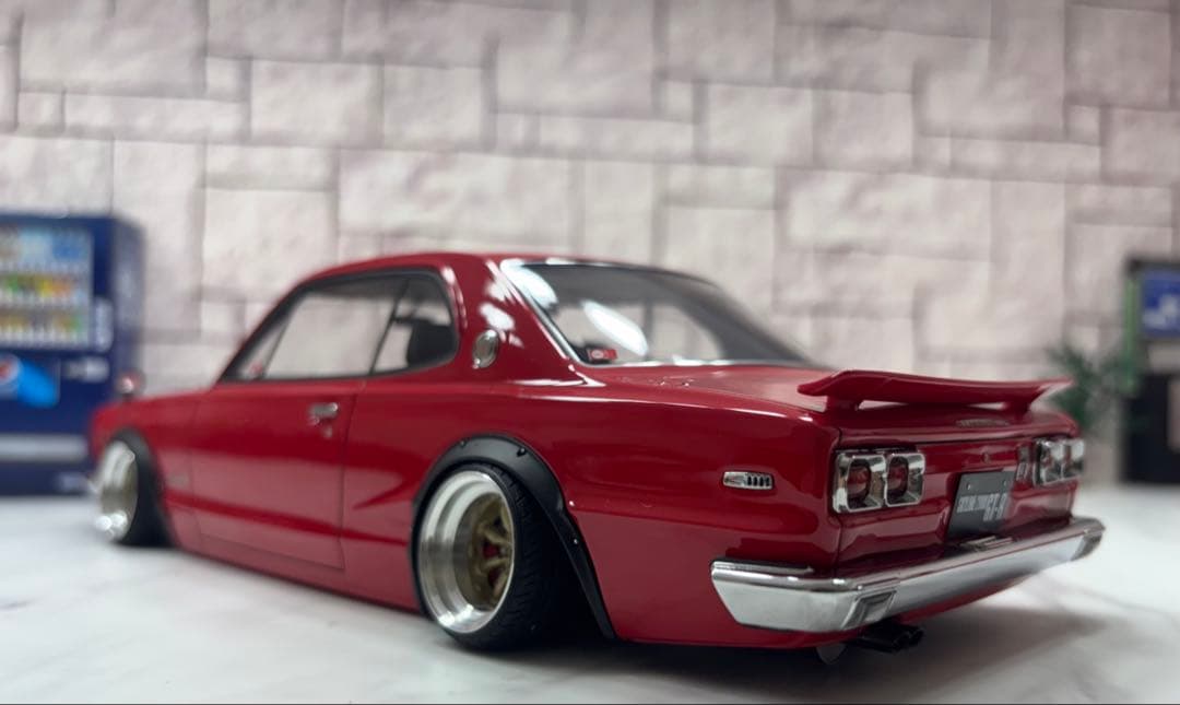 1/18イグニッションモデル ハコスカGTRワタナベ深リムカスタム　レッド