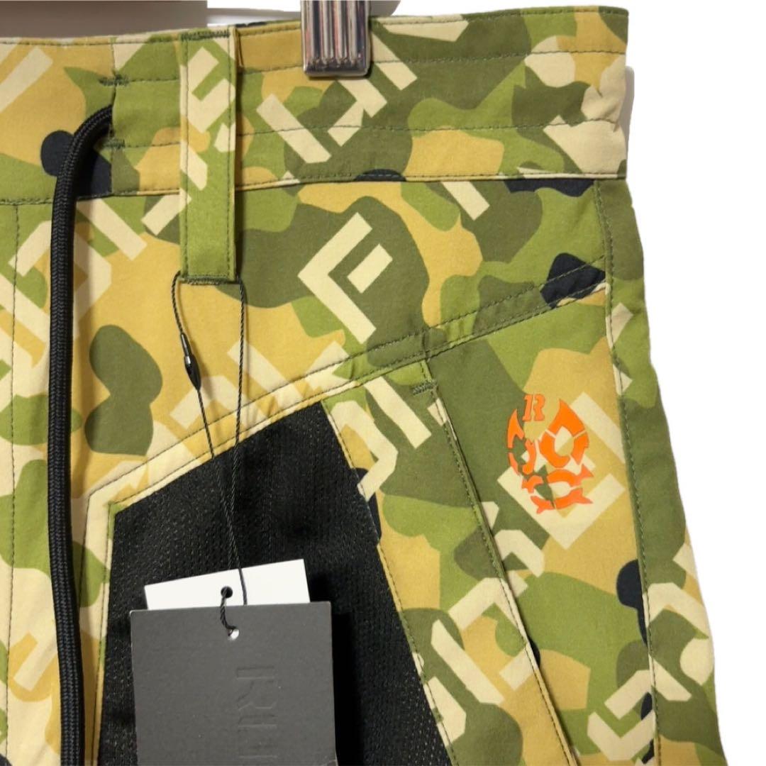 新品 ラッセルノ ゴルフ メッシュ ポケット ショーツ カーキ カモ M 4