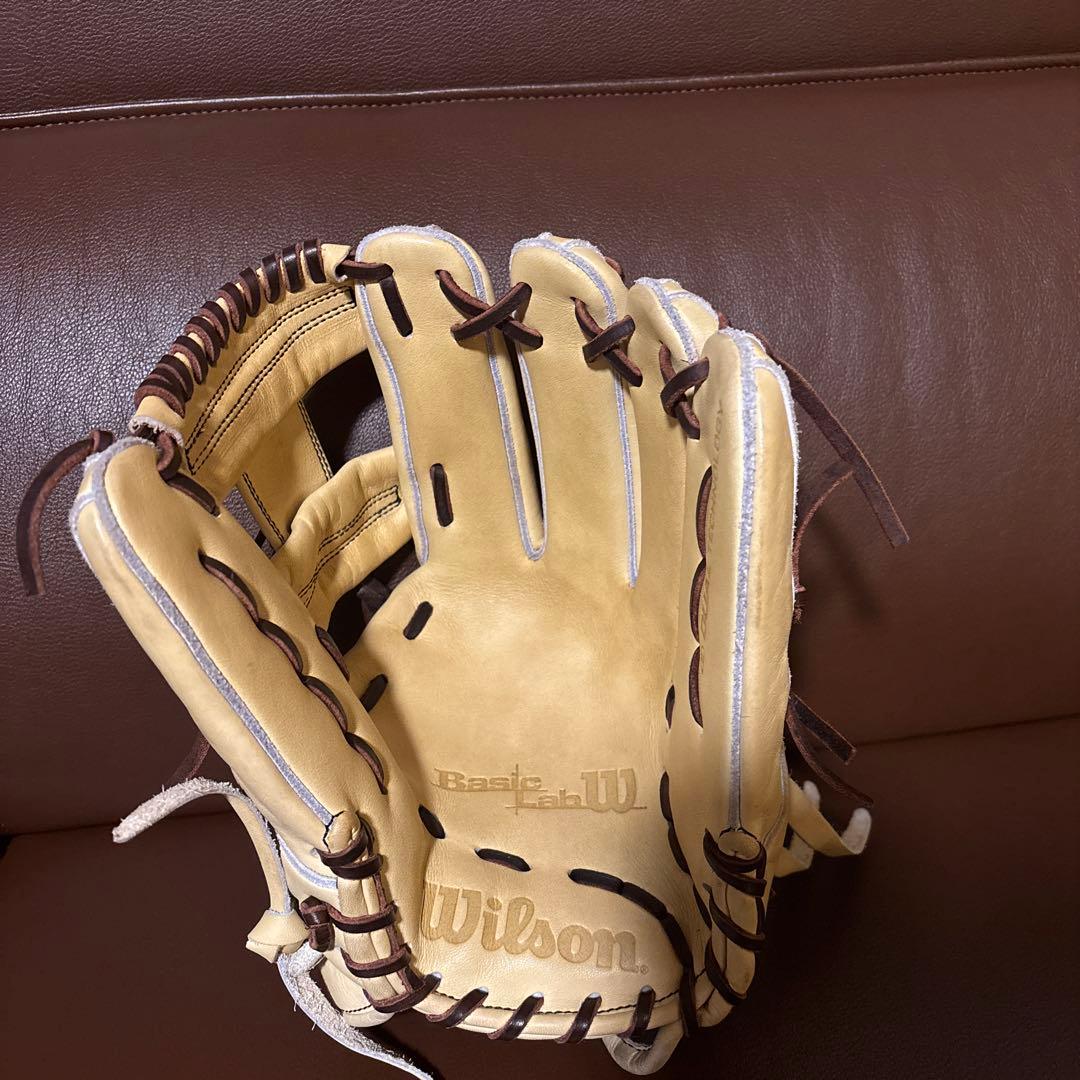 Wilson BASIClab 軟式野球グローブ ベージュ　型付け済み　87