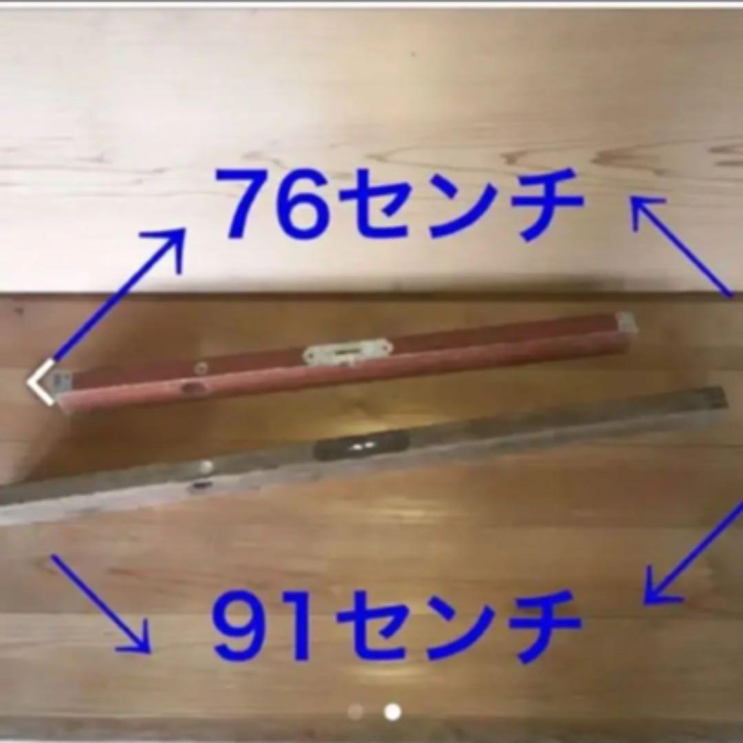 昭和レトロな木製水平器 ◆ 2台セット