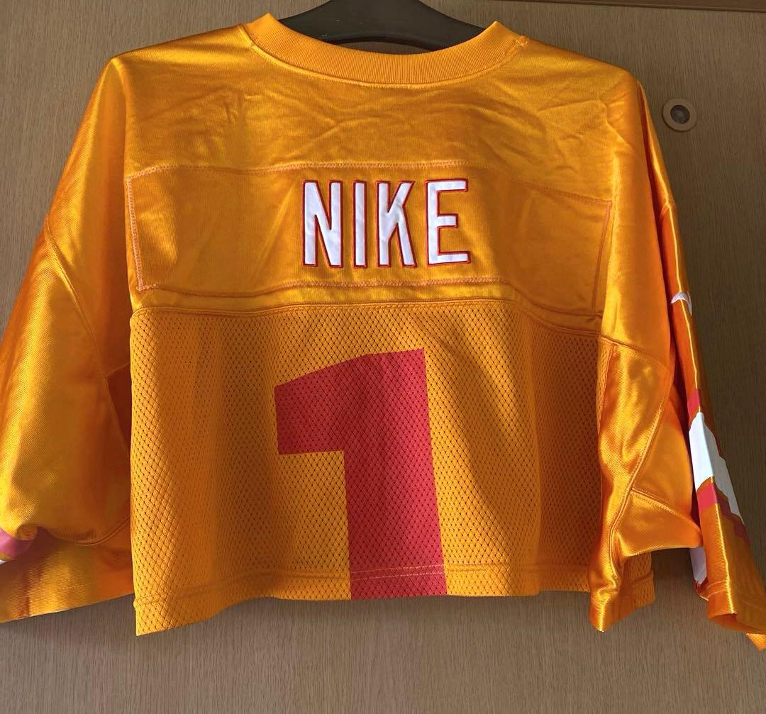 【新品未使用】Nike クロップドジャージ S オレンジ