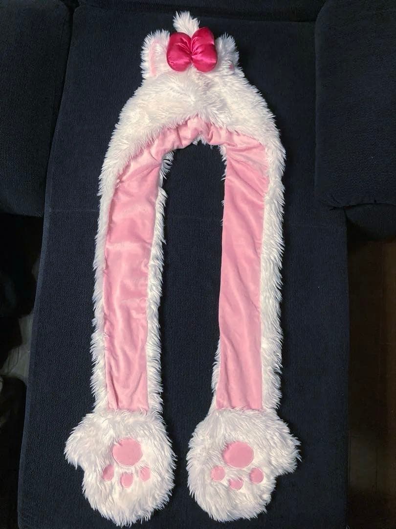 ディズニー マリーちゃん　ファンキャップマフラー