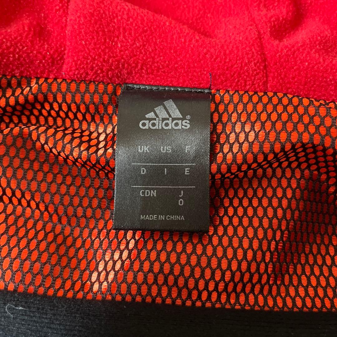 adidas ネイビー/レッド メンズアウター　裏起毛　Oサイズ　上下セット