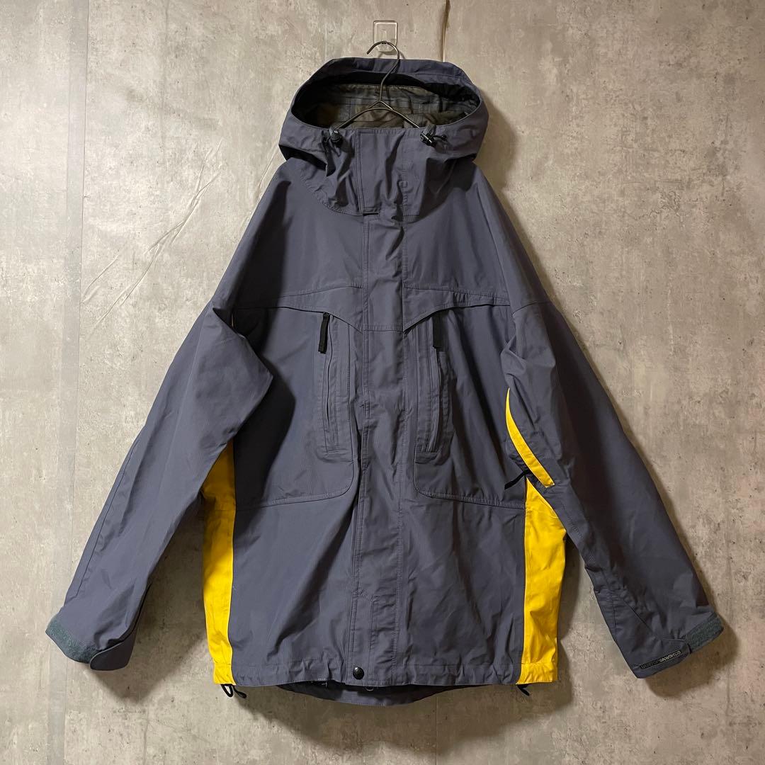 Burtonバートンスキーウェアスノーボードジャケットパーカー紺ネイビー黄色希少