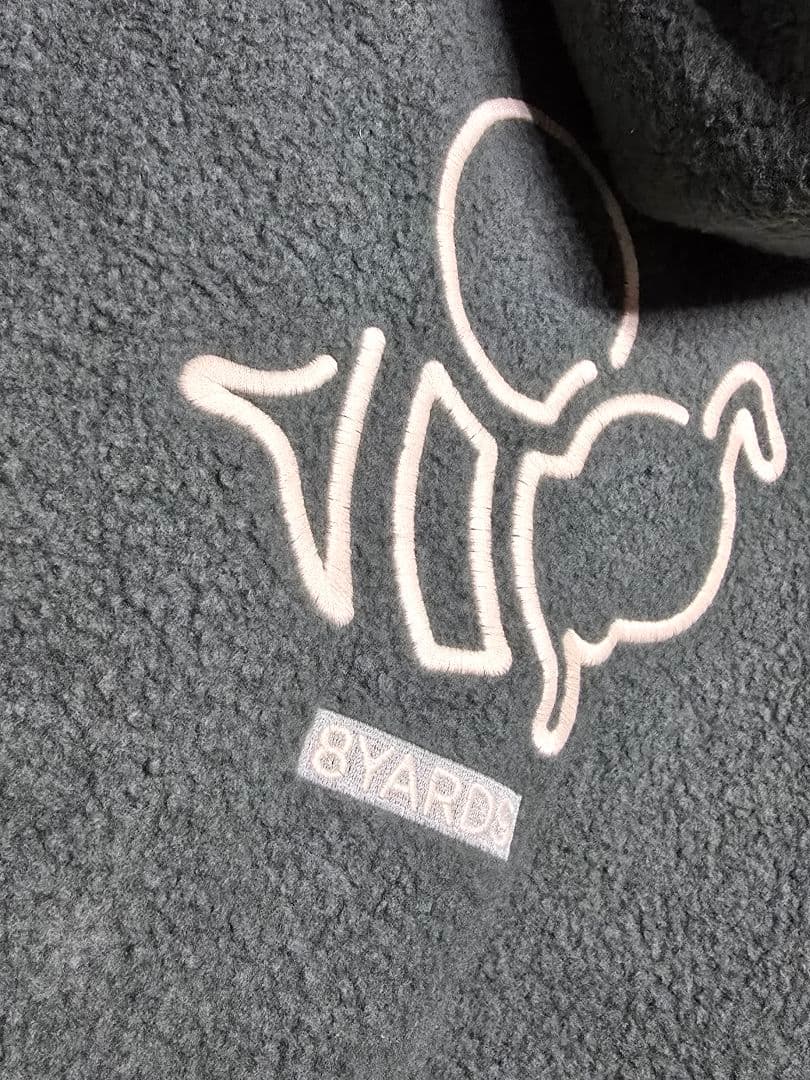 即完売品 8YARDS ハチヤーズ ボアフリース フーディ L 緑 パーカー